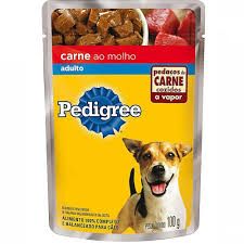 Sache 100g Pedigree adulto carne ao molho