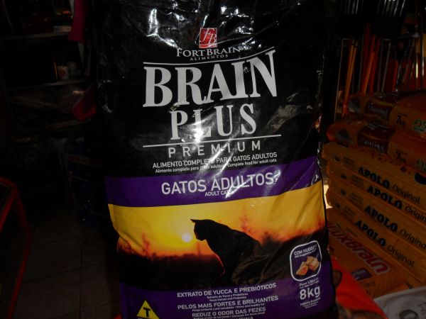 Ração Brain Plus cat.  08 kg