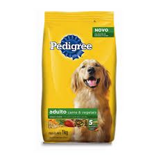 Ração Pedigree Adulto carne e vegetais 01kg